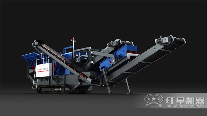 油電兩用的移動碎石機，產量50-500t/h