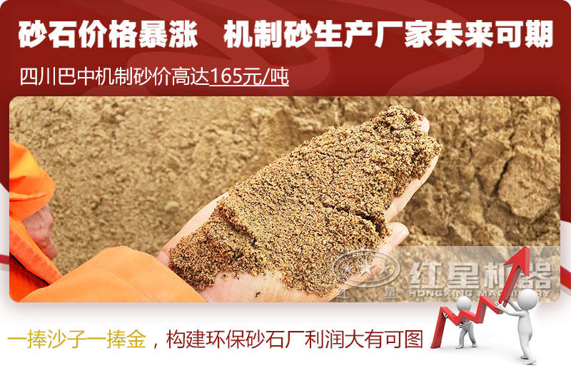 機(jī)制砂價(jià)格上漲，合理構(gòu)建環(huán)保砂石廠更賺錢