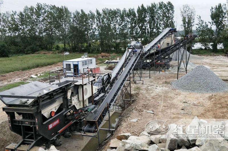 河北石家莊移動制砂機石頭破碎現(xiàn)場 河北石家莊移動制砂機石頭破碎現(xiàn)場