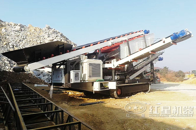 振動篩履帶移動式破碎機:篩分激振力強 振動篩履帶移動式破碎機:篩分激振力強