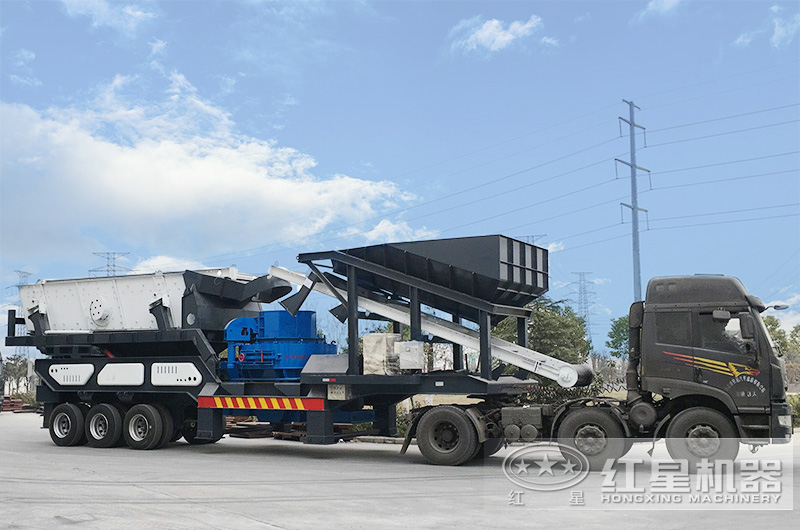 花崗巖移動(dòng)式機(jī)制砂生產(chǎn)線(xiàn)廠(chǎng)家直供，發(fā)往浙江