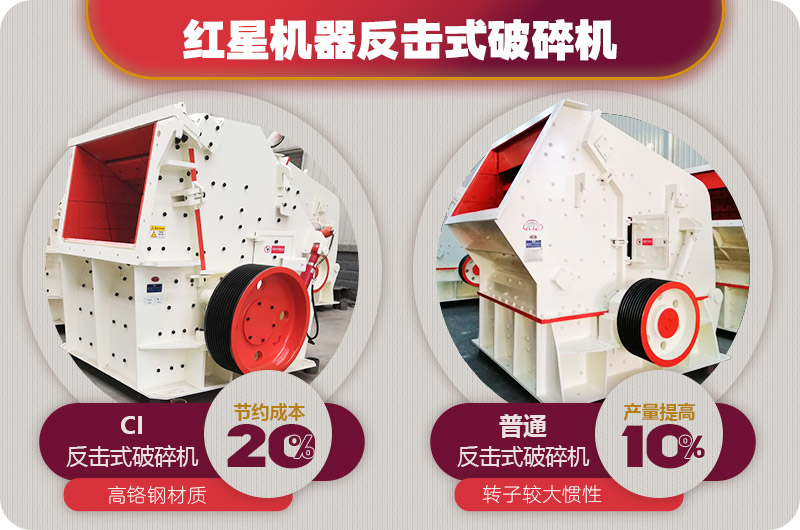 反擊式破碎機投資成本少,但出料更均勻 反擊式破碎機投資成本少,但出料更均勻