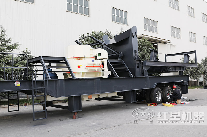 移動沖擊式制砂機,碎砂+篩分,級配合理 移動沖擊式制砂機,碎砂+篩分,級配合理