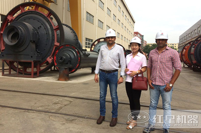 客戶來廠考察球磨機設備 客戶來廠考察球磨機設備